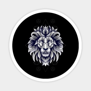 lion head king Magnet